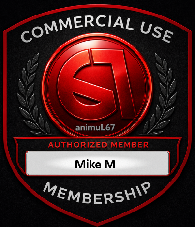 animul67 commercial membership badge